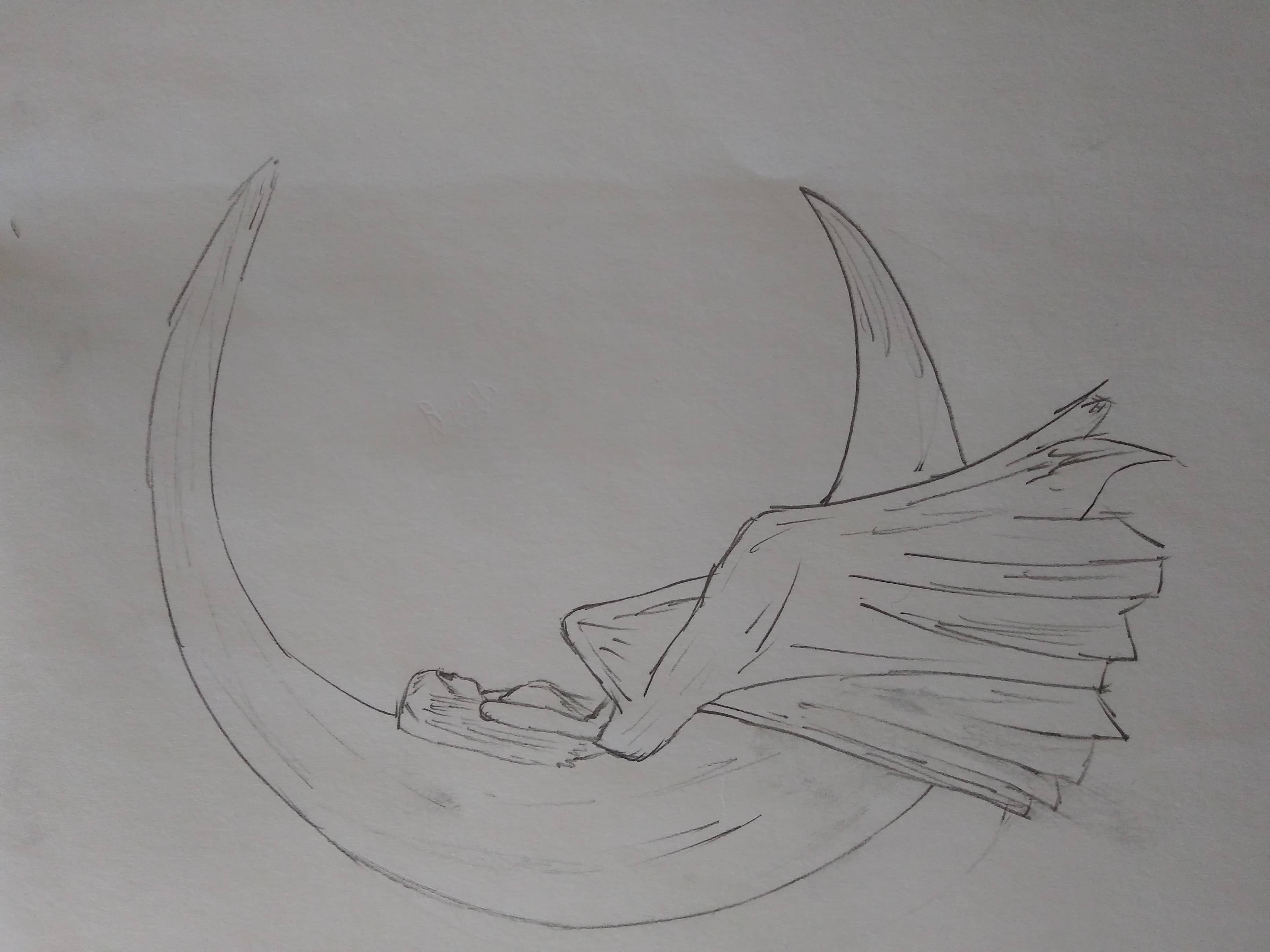 Girl on moon